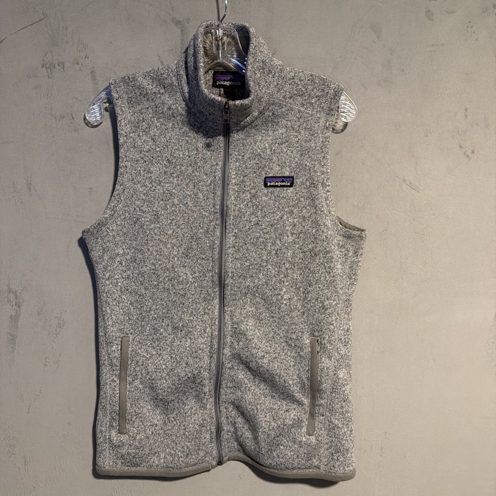 Patagonia Better Sweater Fleece Vest Gray Mens L Full Zip Outdoor
